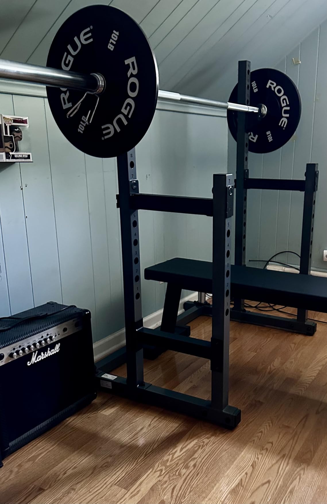 PASYOU Adjustable Power Rack, Multifunction Squat Rack Heavy-Duty Stand, Weight Rack Stand with Spotters, Push Up Portable Strength Training Dumbbell Rack for Home Gym Equipment, Max Load 1800 LBS customer photo 1