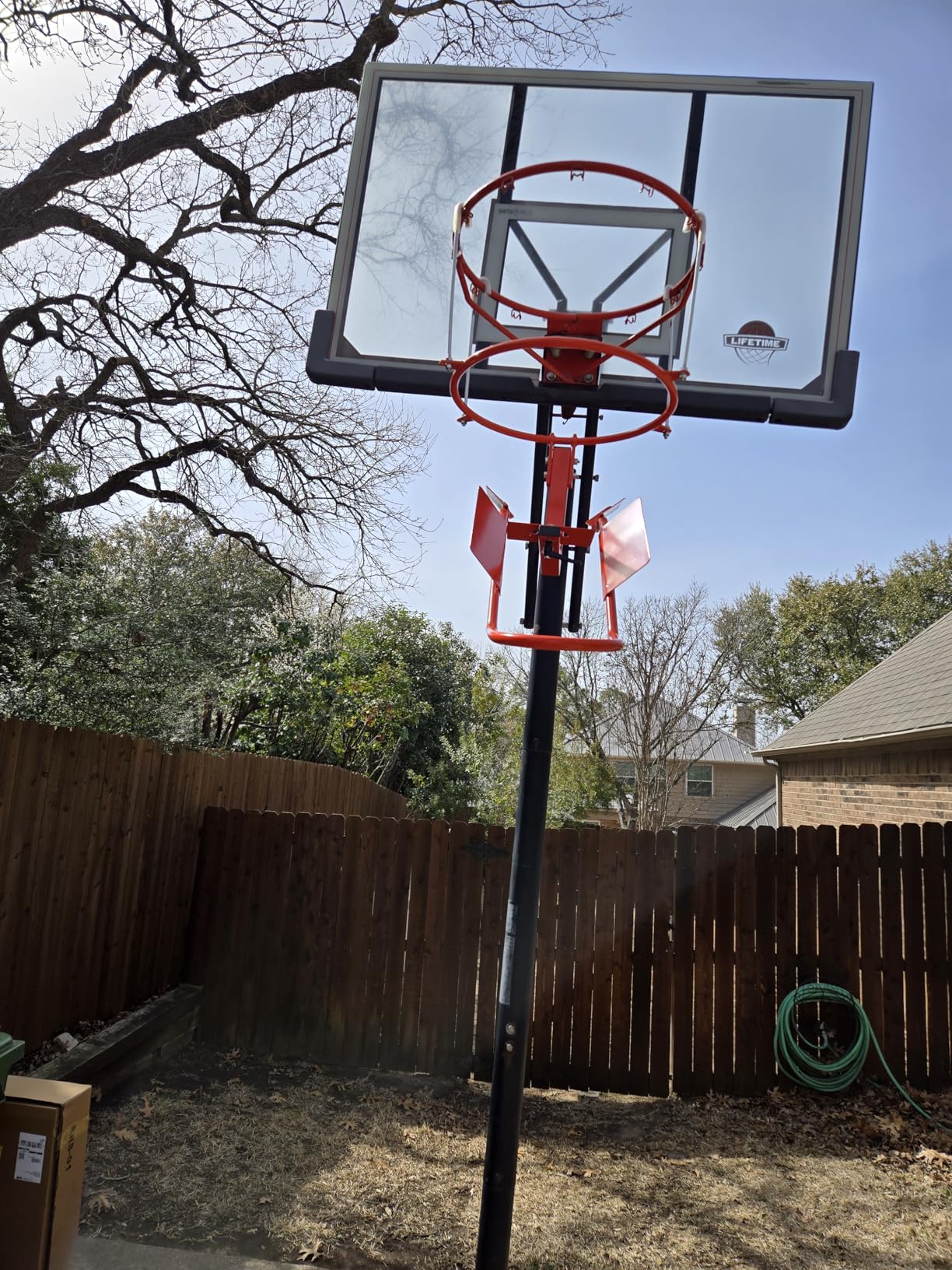 KATOP Basketball Return Attachment for Hoop, Heavy Duty Durable Steel Basketball Return System customer photo 2