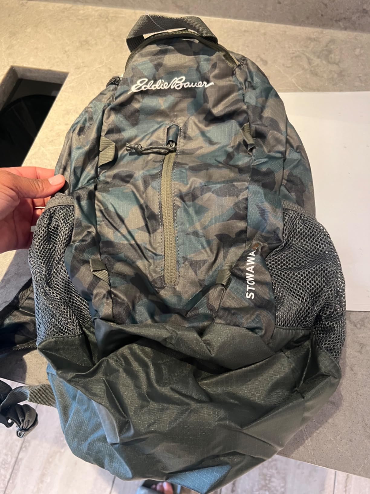 Eddie Bauer Stowaway Packable Backpack | Travel | Outdoor | Lightweight | Foldable | Durable | Ripstop Polyester | 30L - Maroon customer photo 2