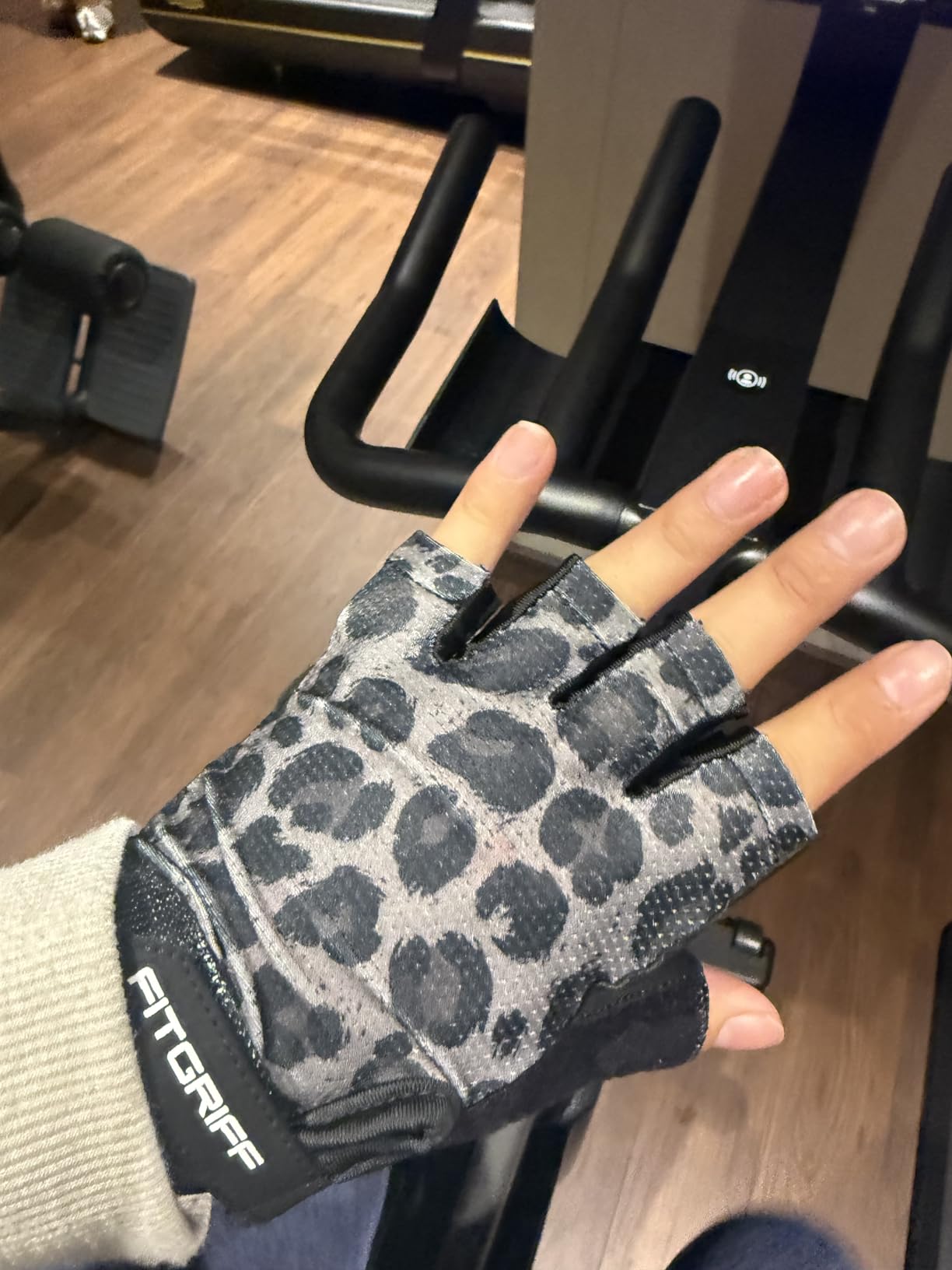 Fitgriff Workout Gloves (Padded) for Men & Women - Fingerless Gym Gloves for Weight Lifting, Training - Full Palm Protection customer photo 2