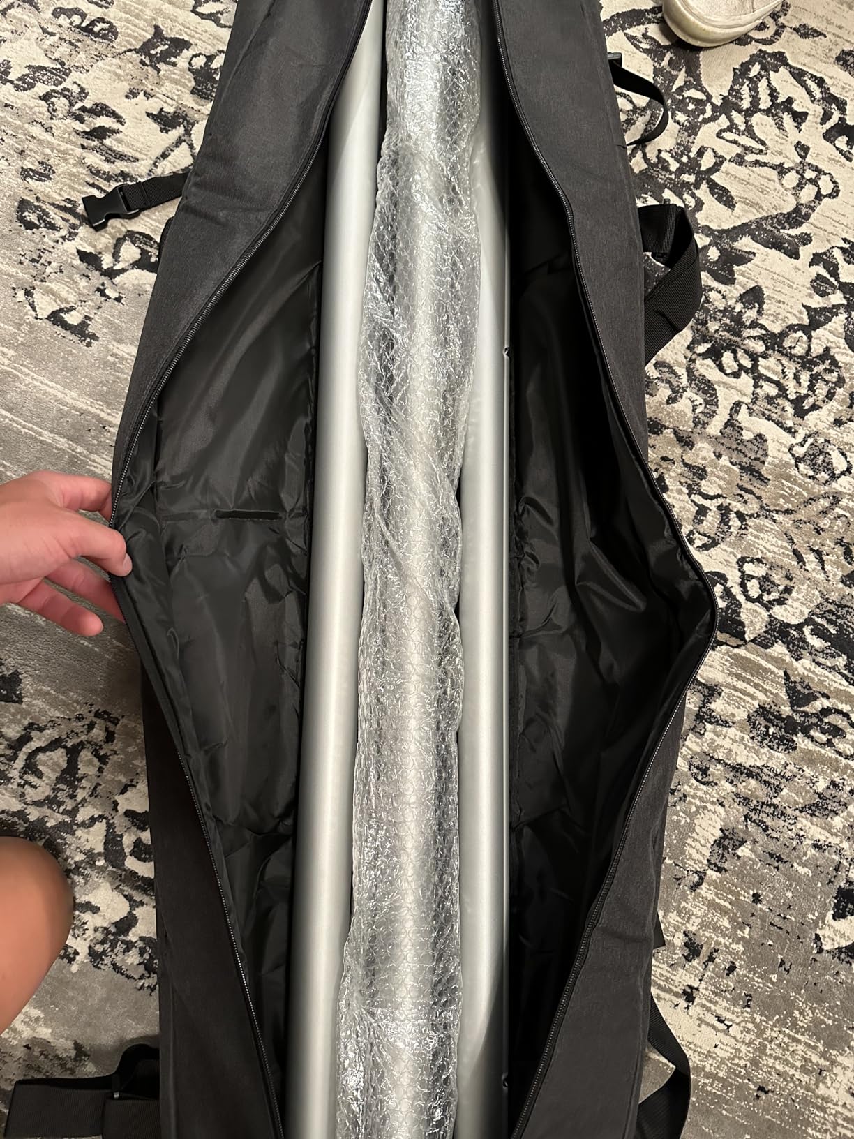 Ski Bag for Air Travel,Single Ski Carry Bag With Fully Padded Protection,Water-Resistant and Durable Fits Up From 175cm to 190cm Skis customer photo 1