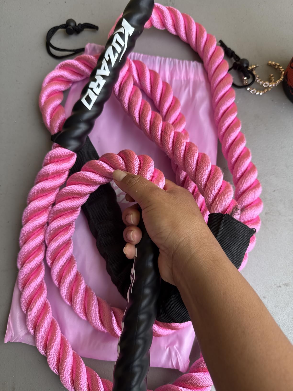 Jump Rope, Weighted Jump Rope for Women, Heavy Jump Ropes for Fitness, Home Gym Exercise Equipment, Adult Skipping Rope for Improve Strength, Weight Loss, Boxing Training customer photo 2