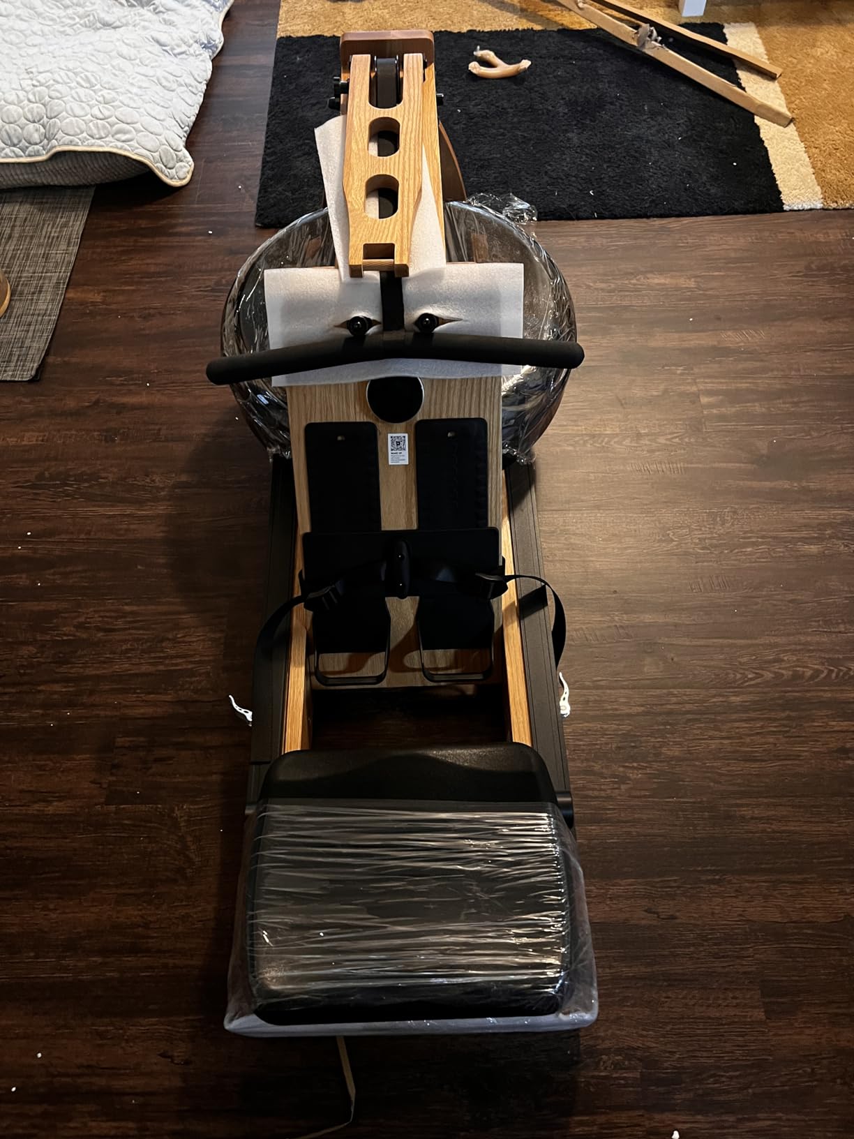 Foldable Wooden Rowing Machine, Water Electromagnetic Rower Machine for Home Use, Exclusive App Lifetime Membership, Patented Space Saver, MERACH Go Technology, 950 customer photo 2