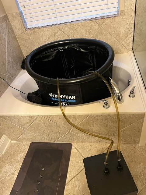 BINYUAN XL Ice Bath Tub for Athletes With Cover 99 Gal Cold Plunge Tub for Recovery, Multiple Layered Portable Ice Bath Plunge Pool customer photo 1