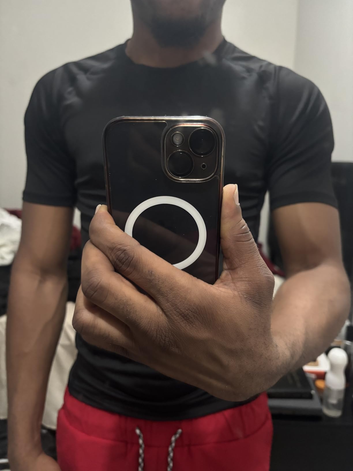 Men's Compression Shirts Cool Dry Short Sleeve Baselayer Athletic Workout T Shirts customer photo 1
