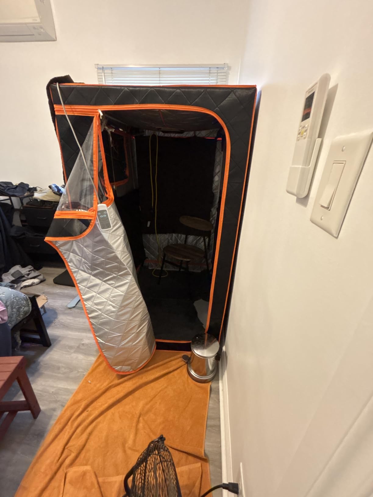 Smartmak Portable Far Infrared Sauna, Full Size Indoor Sauna Tent, Personal Infrared Sauna Spa for Home, with Heated Footpad and Reinforced Chair customer photo 1