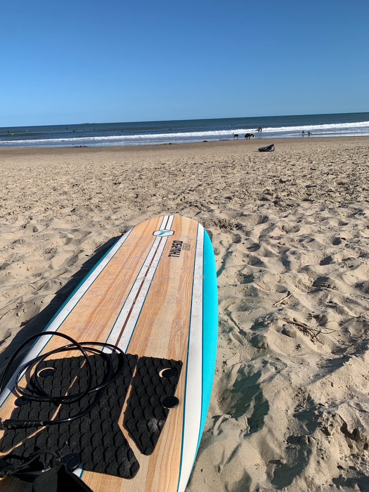 Thurso Surf 7/8 ft Soft Top Foam Beginner Surfboard for Adults and Kids - Perfect Longboard for Surfing customer photo 1