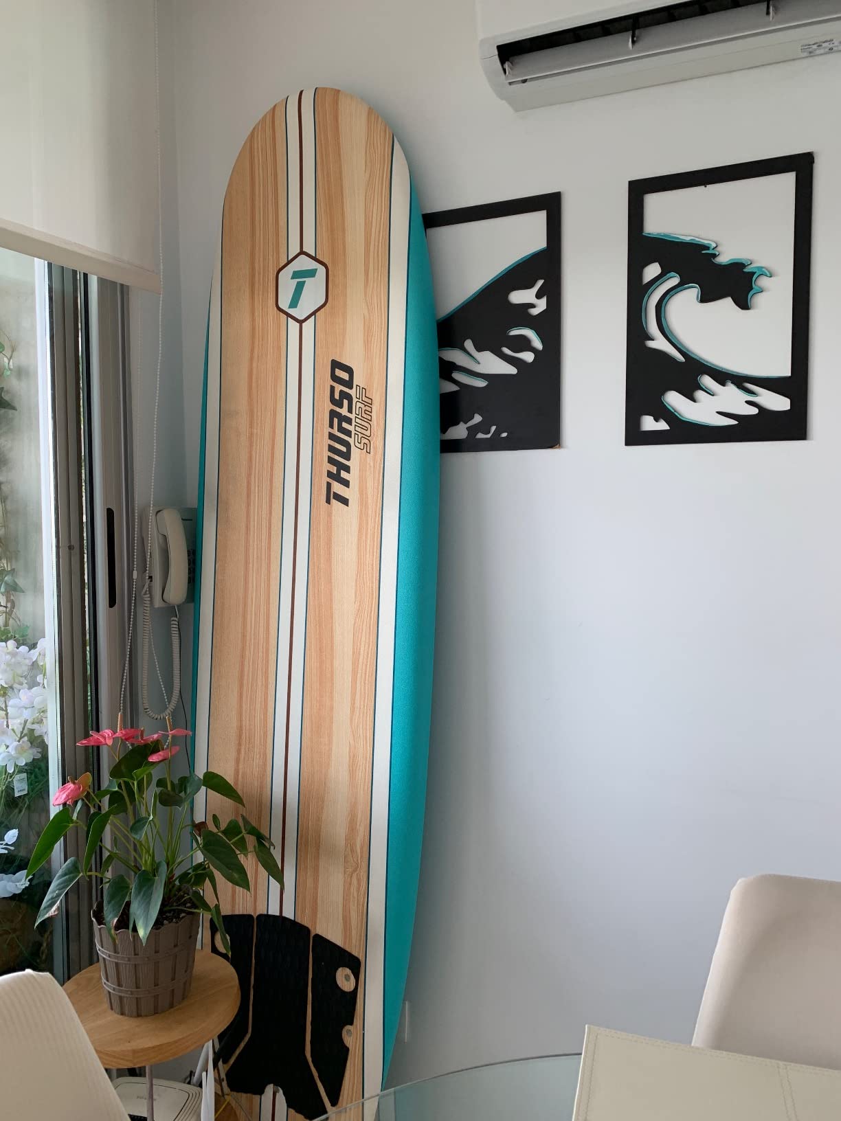 Thurso Surf 7/8 ft Soft Top Foam Beginner Surfboard for Adults and Kids - Perfect Longboard for Surfing customer photo 2