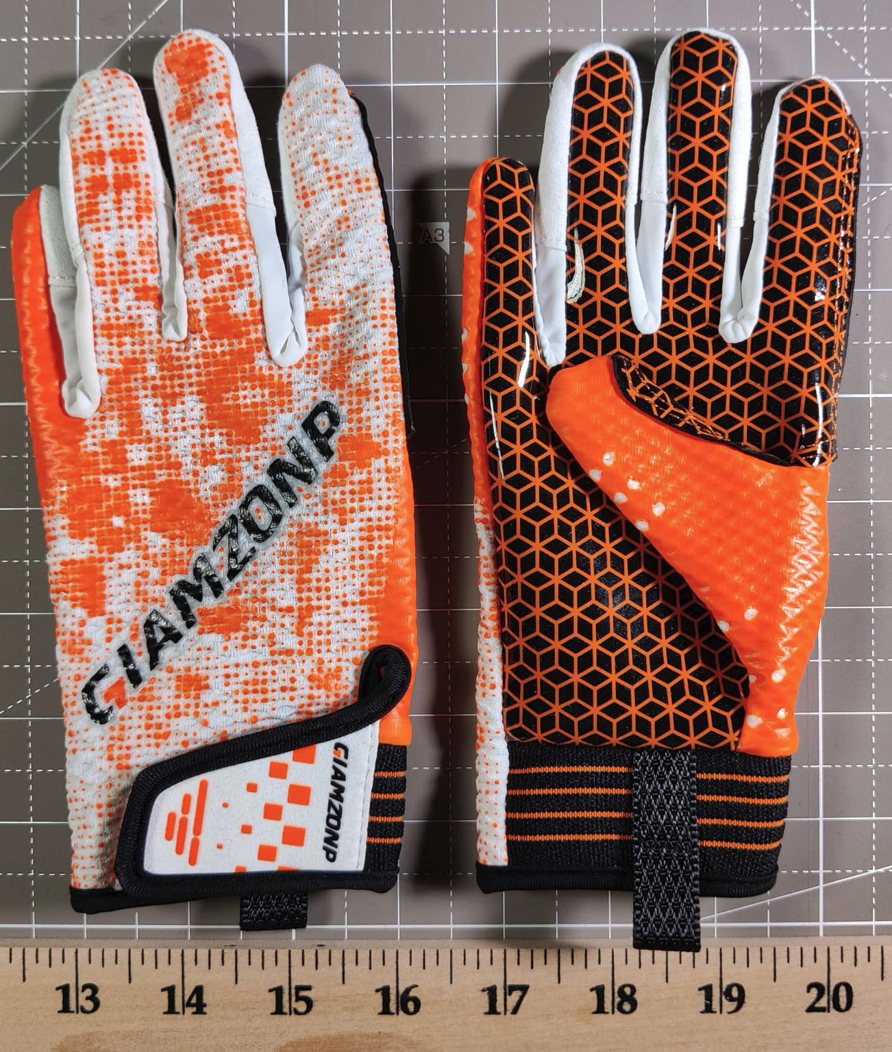 Youth Football Gloves Snug Fit Junior Boys Girls - Sticky Grip Receiver Gloves customer photo 2