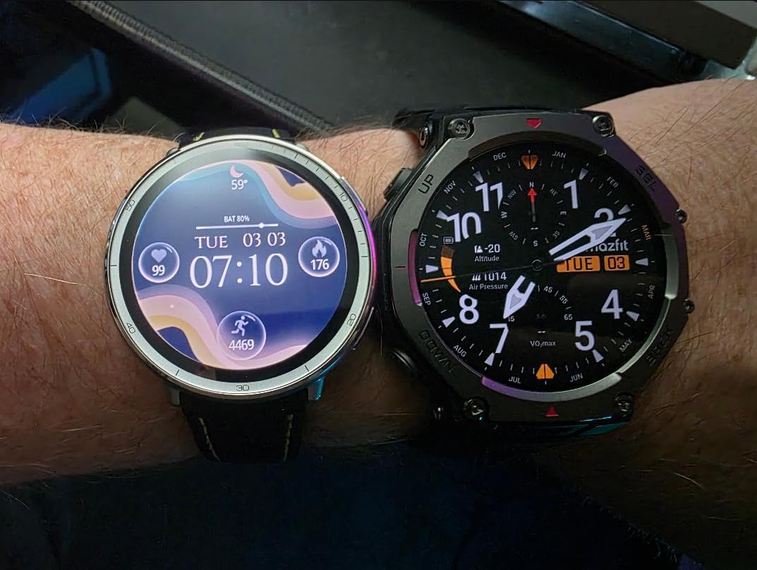 Amazfit T-Rex 3 Rugged/Military Smart Watch 48mm, GPS, Offline Maps, Long Battery Life, 328 Feet Water-Resistant, 170 Fitness/Sport Modes, AI, Voice Control, for Android or iPhone, Black customer photo 1