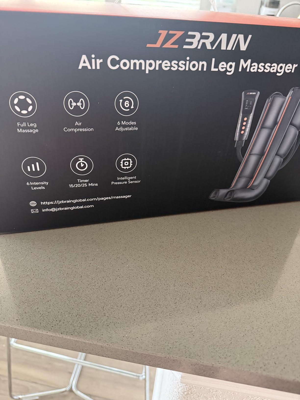 Sequential Air Compression Recovery System: Professional Full Leg Compression Boots for Circulation and Pain Relief - Sequential Device for Muscle Relaxation customer photo 1