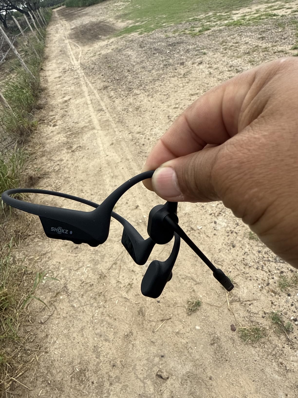 Shokz OpenComm2 2025 Upgrade - Open-Ear Bone Conduction Headphones, Wireless Bluetooth Headset with Noise Canceling Mic & Mute Button for Work Calls and Meetings, 16 Hour Talk Time for Mobile & PC - C120 customer photo 1