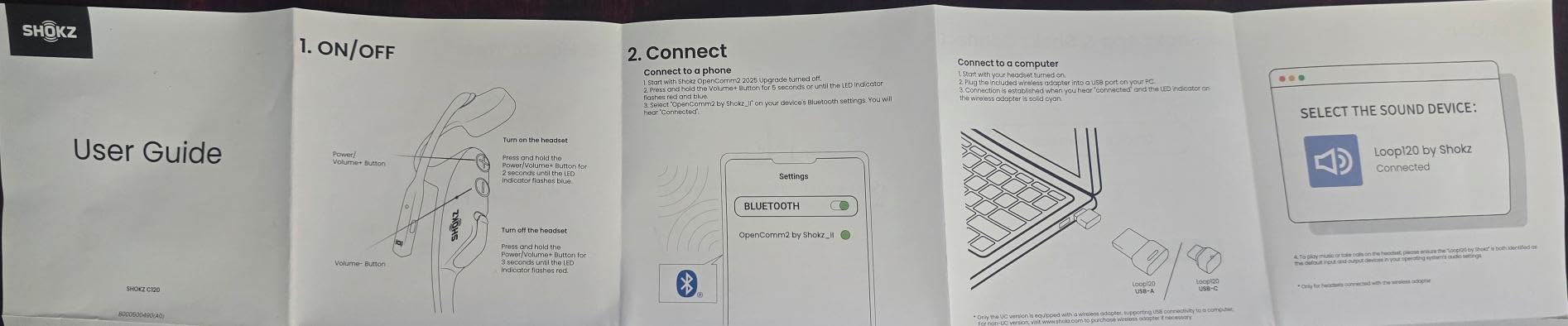 Shokz OpenComm2 2025 Upgrade - Open-Ear Bone Conduction Headphones, Wireless Bluetooth Headset with Noise Canceling Mic & Mute Button for Work Calls and Meetings, 16 Hour Talk Time for Mobile & PC - C120 customer photo 2