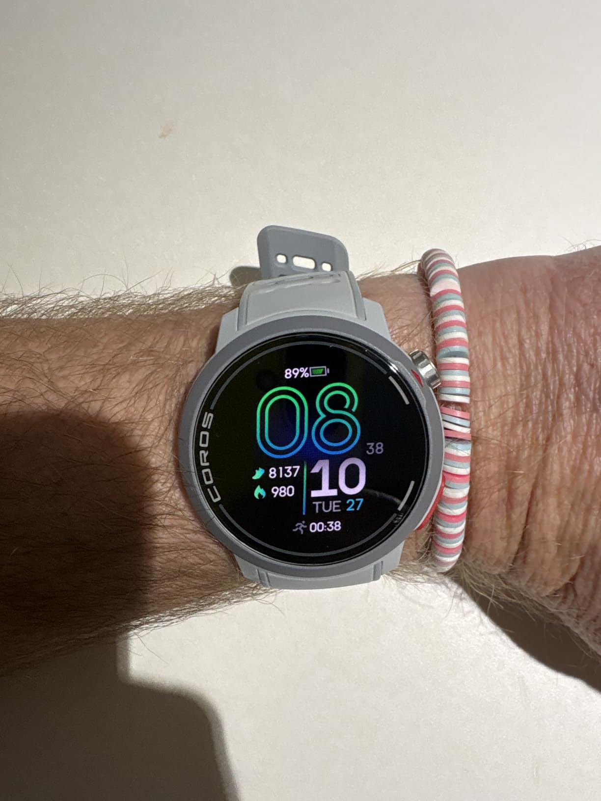 Coros PACE Pro GPS Sport Watch, 1.3-inch AMOLED Touchscreen, Fastest in Class Processor Running Watch, 20 Days Battery Life, Navigation with Global Offline Maps, Sleep Tracking, Running - Gray customer photo 1