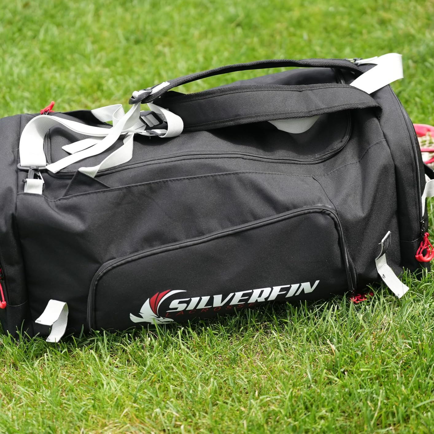Silverfin Lacrosse Bag with 2 Stick Holders & Multi Pockets - Use as Backpack or Duffel customer photo 1
