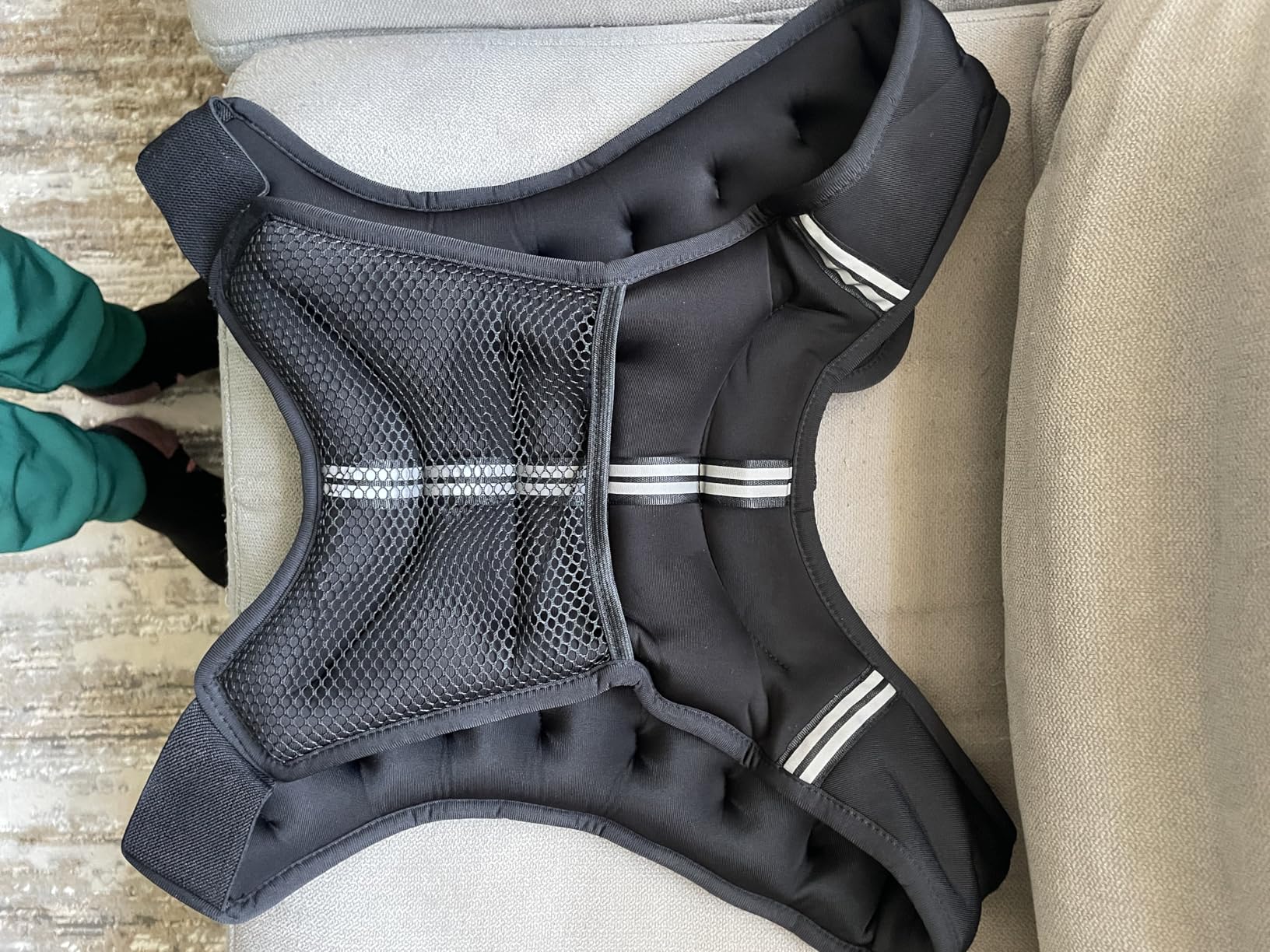 Weighted Vest, 6lb/8lb/10lb/12lb/16lb/20lb/25lb/30lb Weight Vest for Men Women, Body Weight Vests Adjustable with Reflective Stripe for Strength Training, Running, Workout, Jogging, Walking customer photo 2