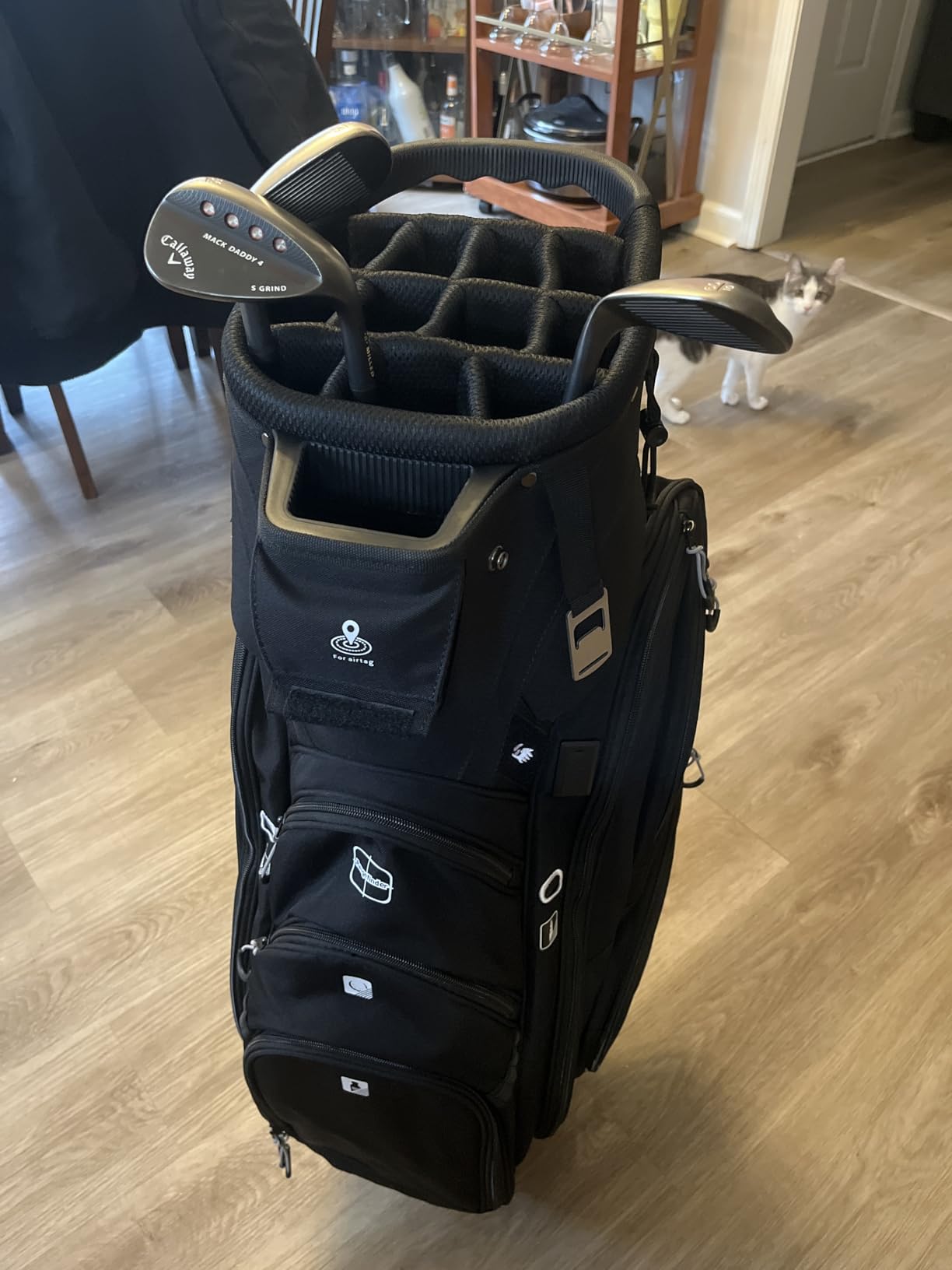 Vancropak Golf Cart Bag, Cool Mens Golf Gifts with 15 Way Divider Top | Cooler Pocket, Waterproof Protective Rain Cover, Shoe Compartment, Tracker Slot, USB Charging Port, Umbrella Holder customer photo 1