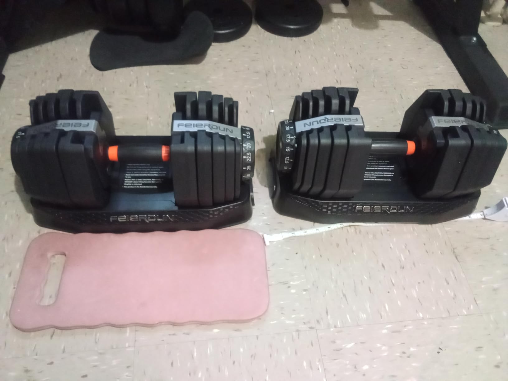 QuickDial DB1 Adjustable Dumbbell Set, All-in-1 Weight Set, 105lb/52.5lb Free Weight customer photo 1