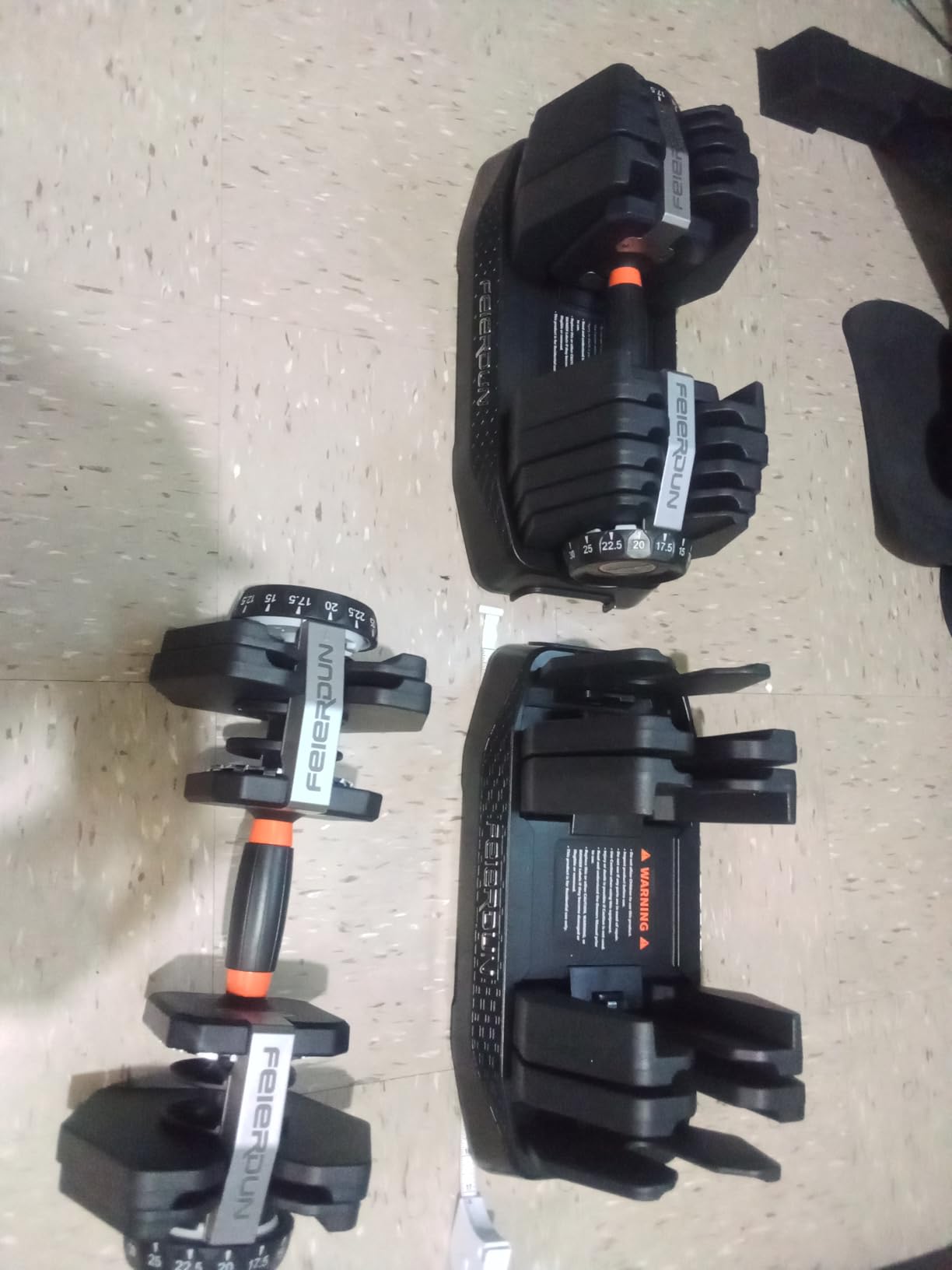 QuickDial DB1 Adjustable Dumbbell Set, All-in-1 Weight Set, 105lb/52.5lb Free Weight customer photo 2