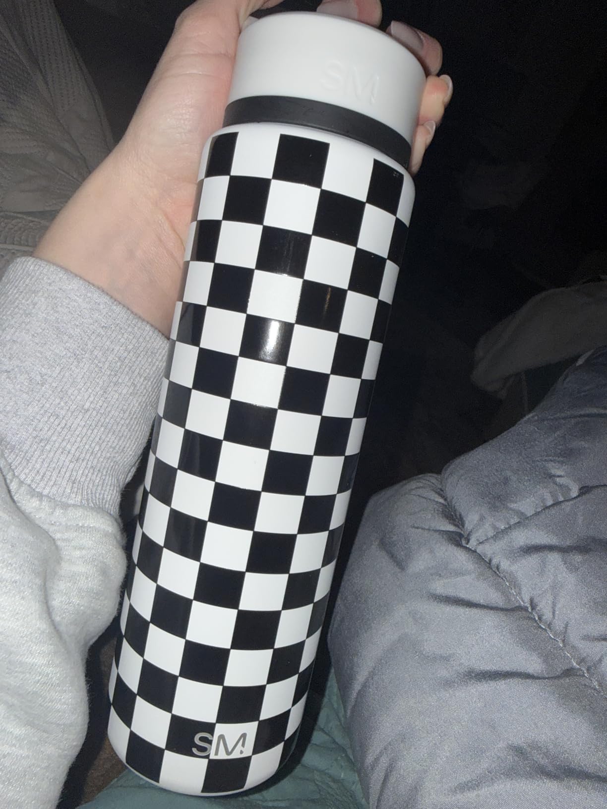 Simple Modern Water Bottle with Straw Lid | Vacuum Insulated Stainless Steel | Summit Collection | 30oz Midnight Black customer photo 2