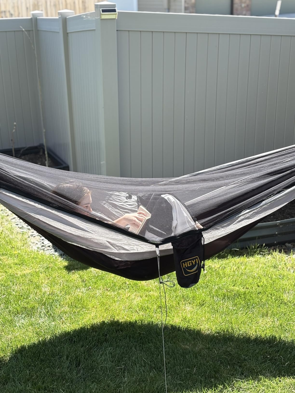 Camping Hammock Mosquito Net,Double & Single Portable Hammocks Hammocks with 2 Tree Straps,Hammock Tent for Travel Camping,Camping Accessories for Indoor Outdoor Hiking Backpacking Backyard Beach customer photo 1