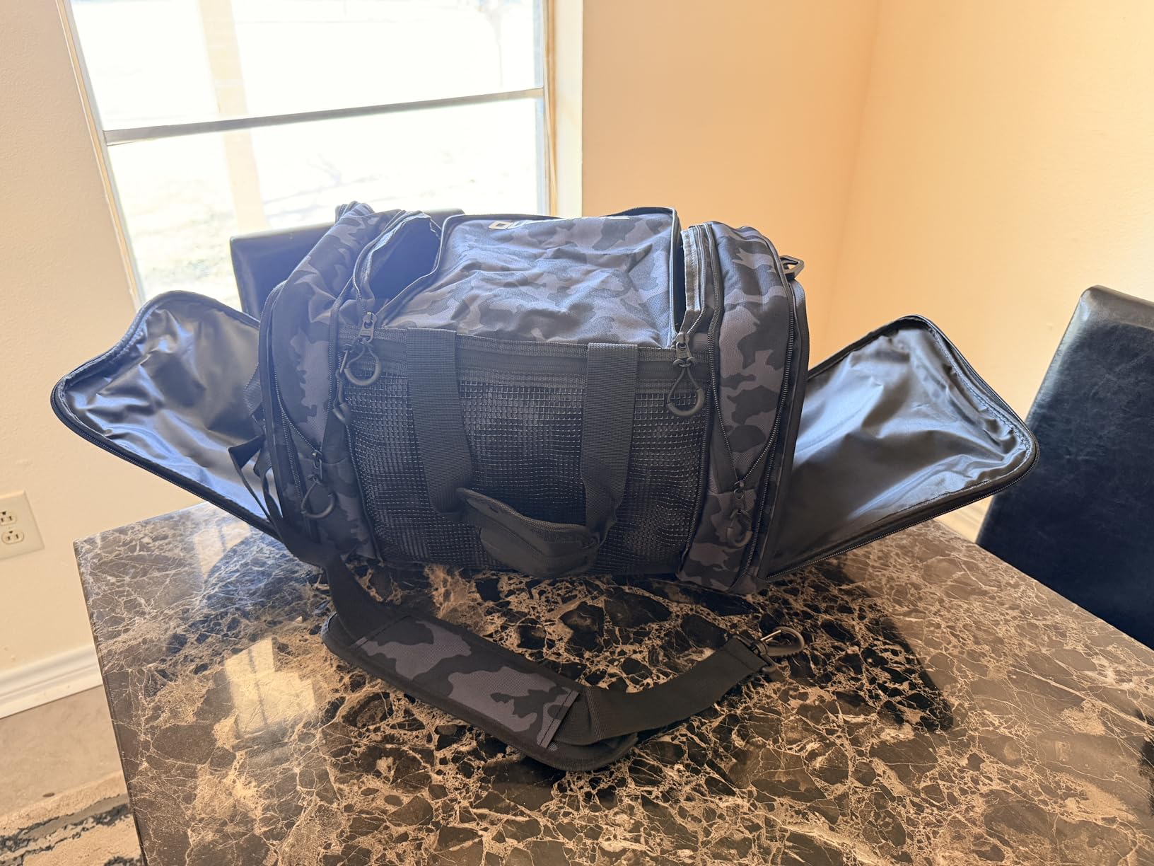 PLUSINNO Tackle Bag - Expandable Fishing Bag for Saltwater & Freshwater - Water Resistant Fishing Gear Shoulder Bag customer photo 1