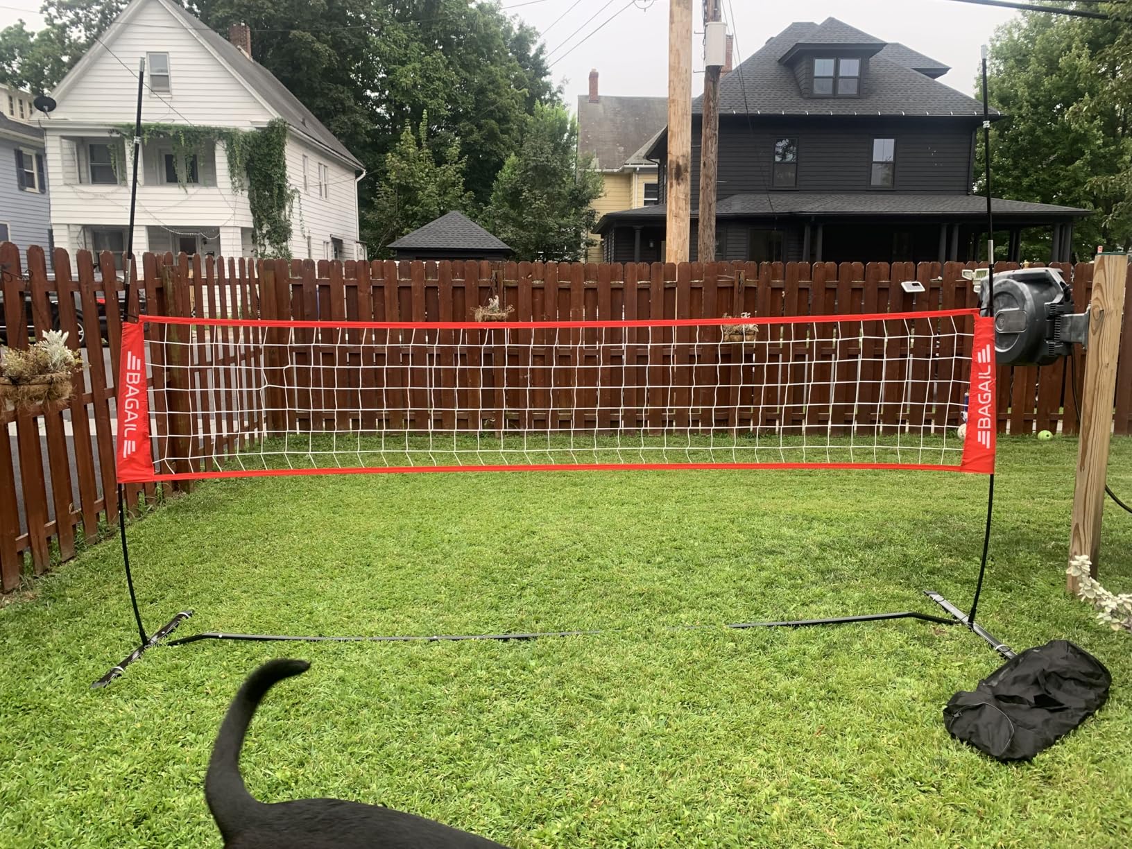 BAGAIL Volleyball Net, 12ft/20ft Portable Volleyball Net for Backyard - Adjustable Height, Heavy-Duty Frame, Freestanding Design - Portable Outdoor/Indoor Volleyball Set with Carry Bag customer photo 2