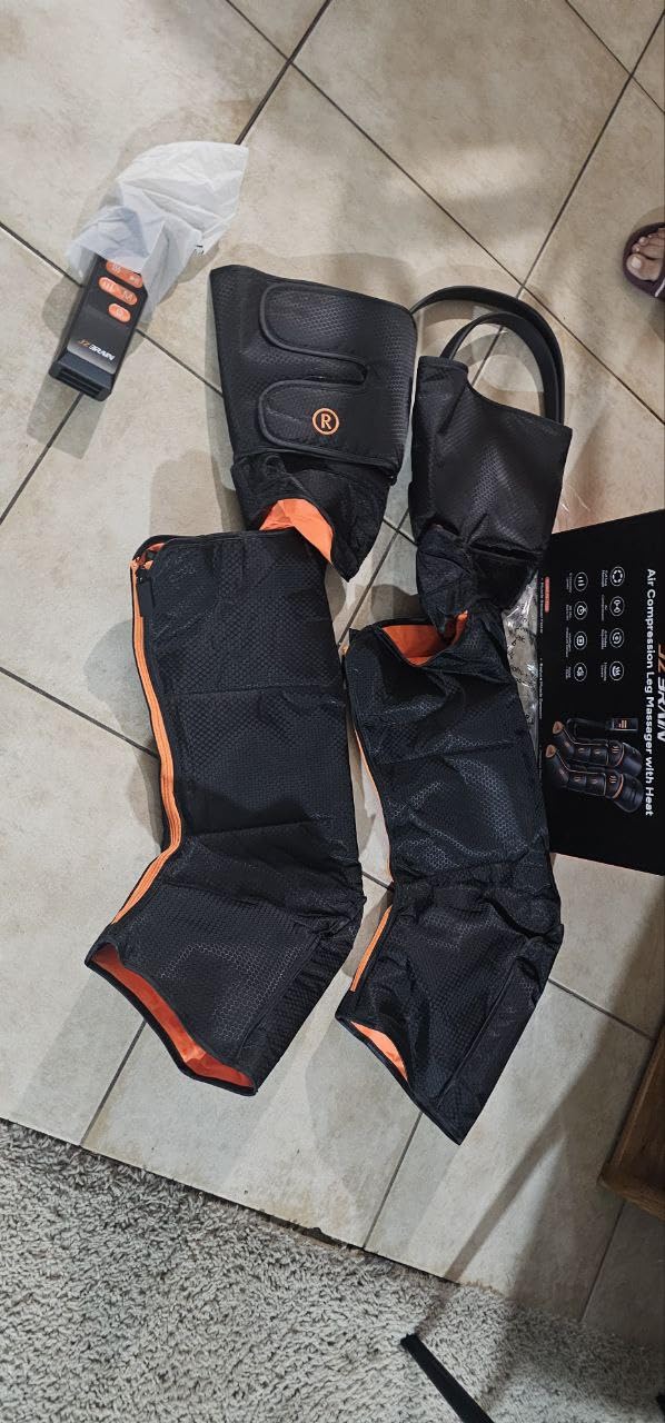 Leg Massager with Heat and Compression: Foot and Calf Massager for Circulation and Pain Relief, Sequential Compression Boots with 6 Modes, 9 Intensity, 3 Heat customer photo 2