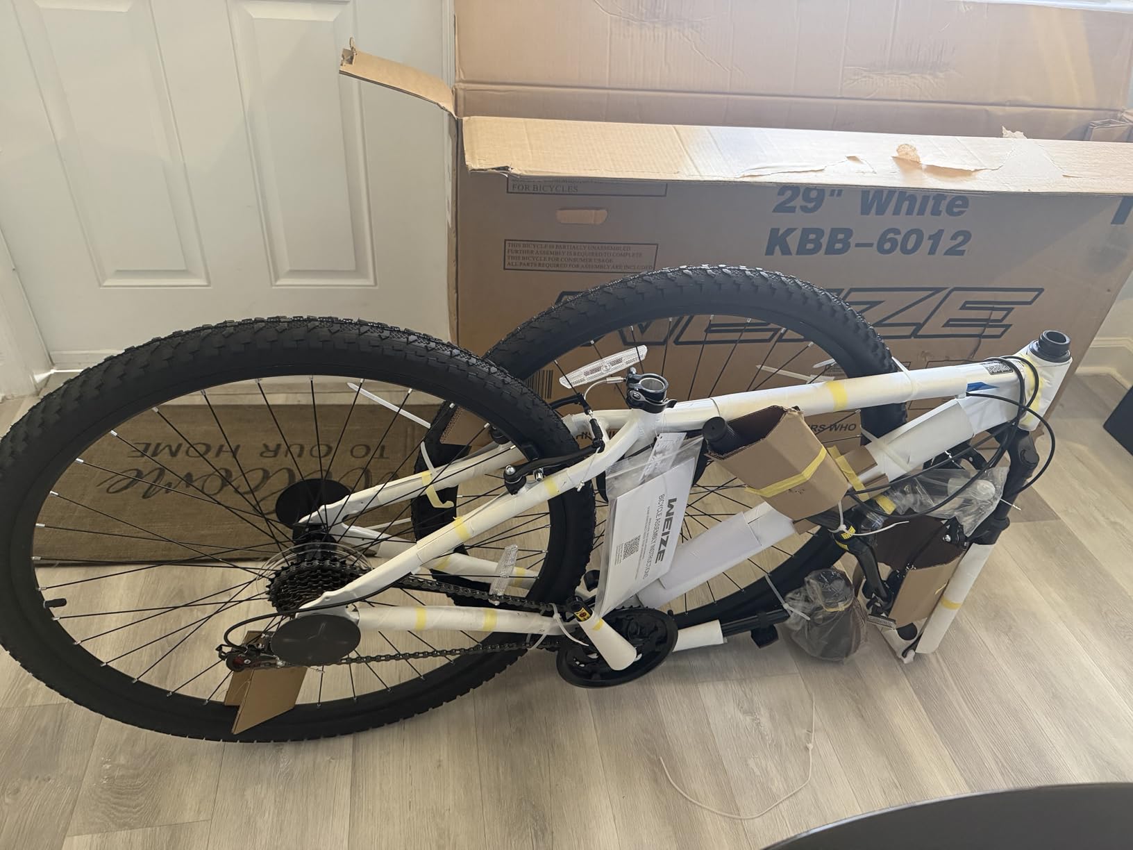 WEIZE Hardtail Mountain Bike, 29 Inch Wheels Outdoor Cycling Bike, 21-Speed Trigger Shifter, Aluminum Frame for Men and Women, Comfort Saddle customer photo 2