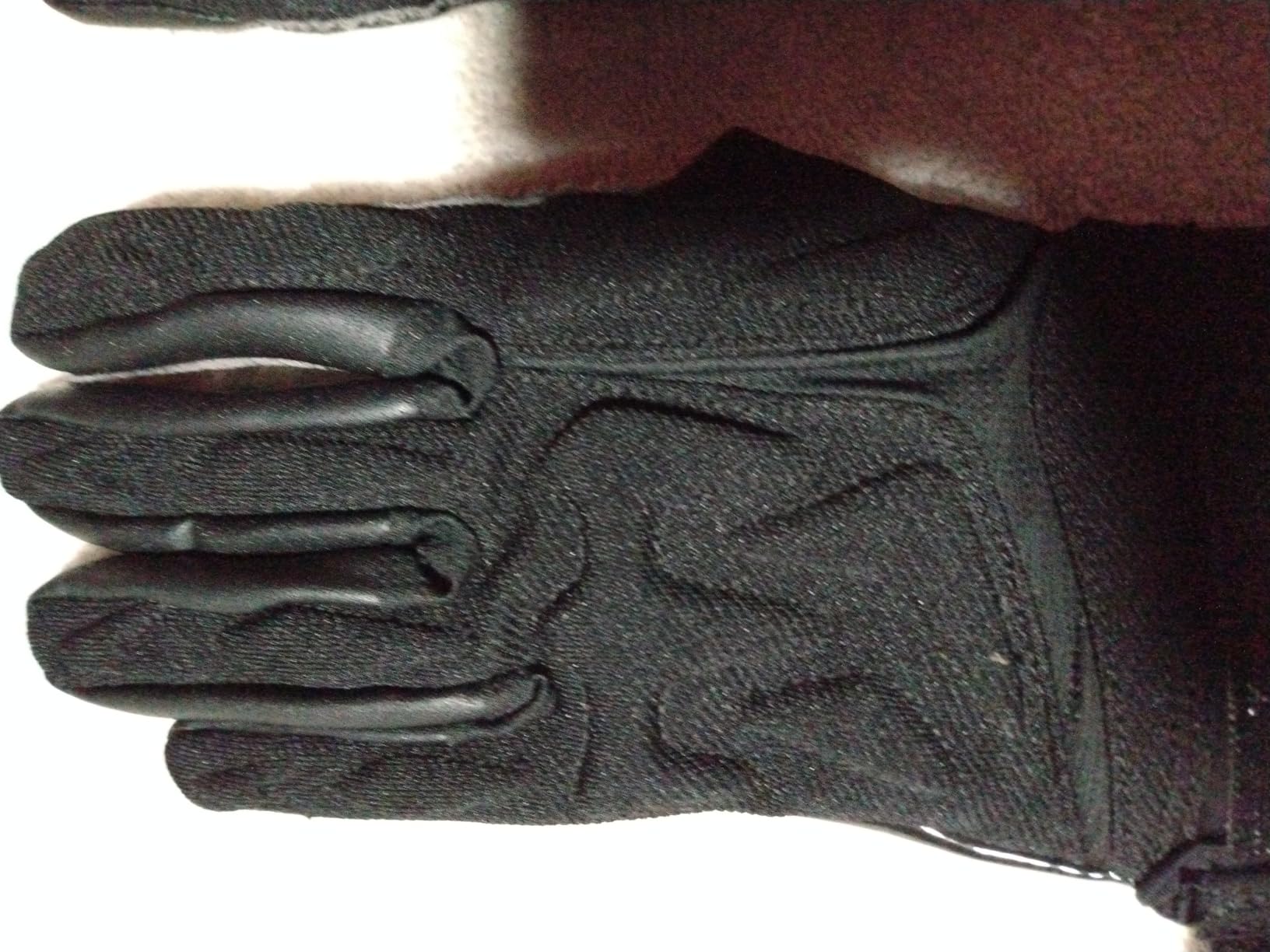 RIGWARL Lineman Football Gloves for Adults, White and Black Padded Football Gloves for Men, Offensive Defensive Lineman Glove customer photo 2