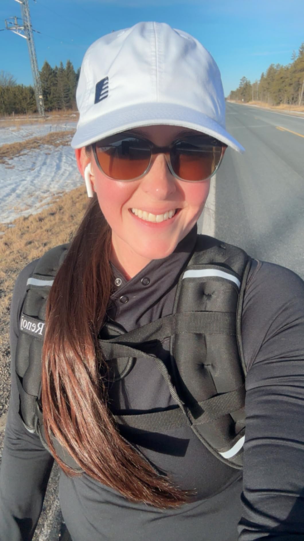 Renoj Weighted Vest for Women Men: Available in 6lb/8lb/10lb/11lb/12lb/14lb/16lb/20lb Fixed Weights for Walking, Running, Training, Exercise, Weight Loss - With Reflective Strips and Storage Pocket customer photo 1