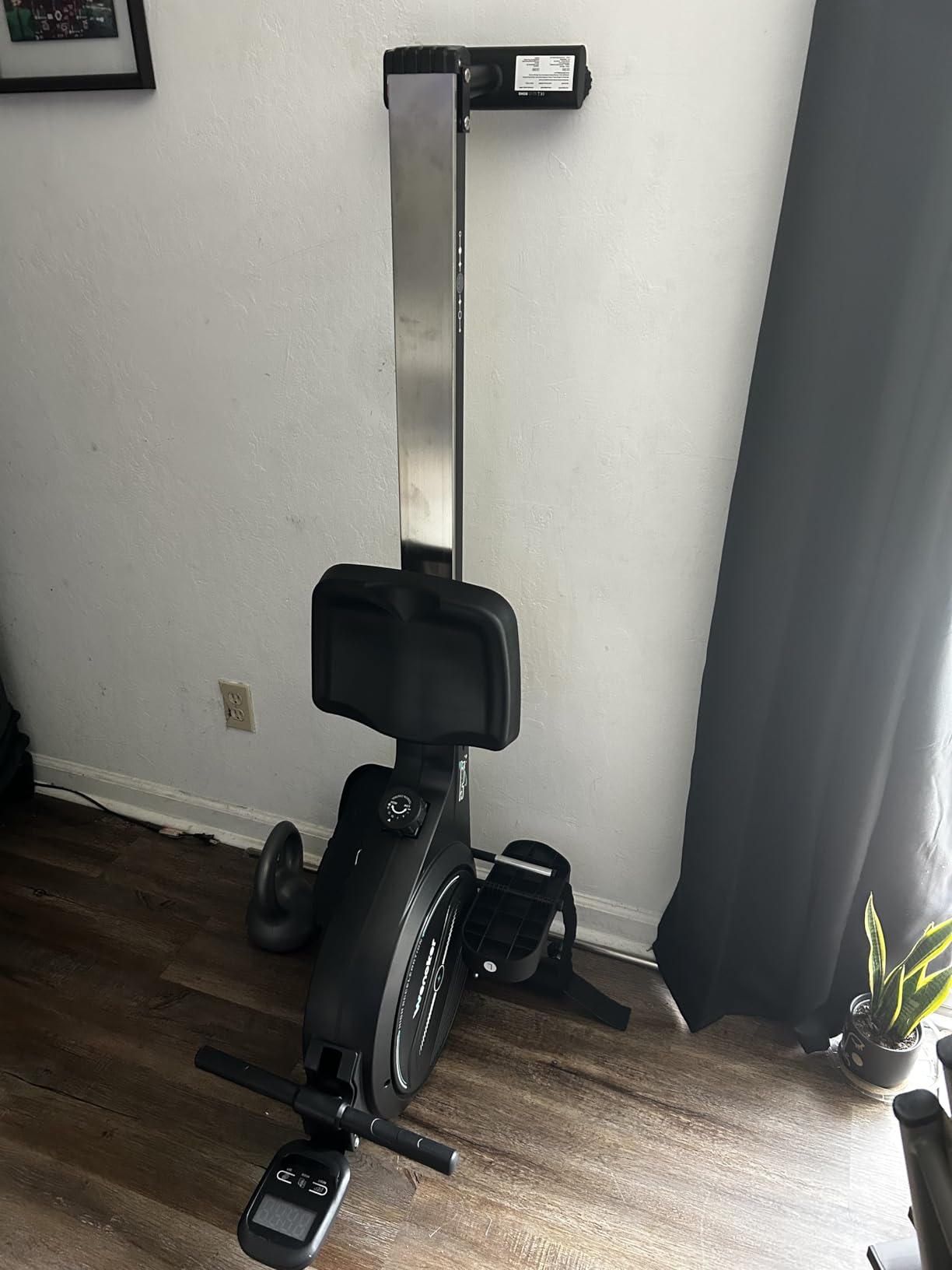 Rowing Machine, Wenoker Magnetic Rower Machine for Home, App Supported 350 LB Weight Capacity, Smooth Whisper Quiet with LCD Monitor Tablet Holder & Comfortable Seat Cushion, Compact and Saves Space customer photo 1