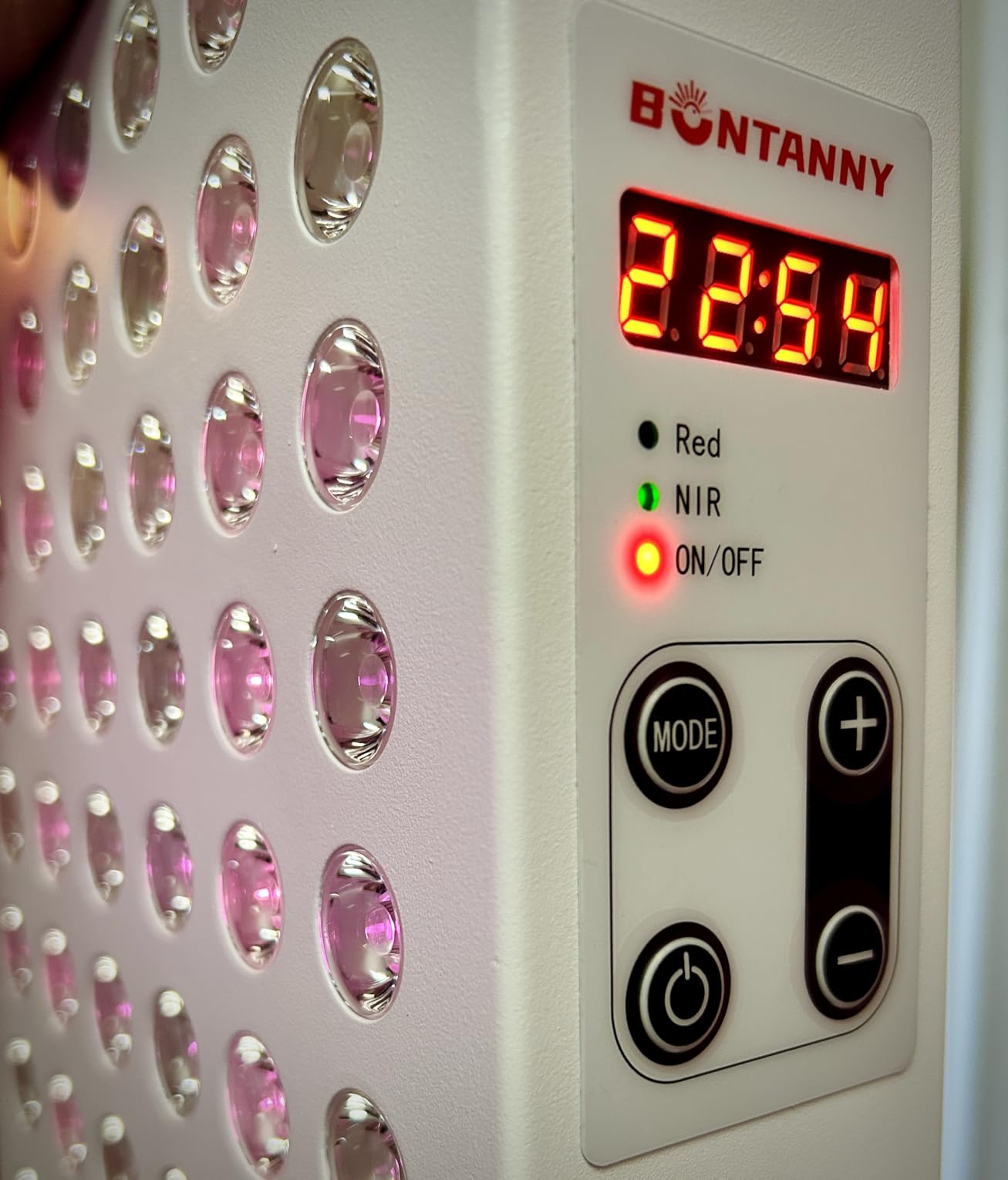 Red Light Therapy with Base, 630/660/810/830/850nm 5 Wavelengths Red Near Infrared Light Device with 120 Dual Chip Clinical Grade LEDs, Remote Control, Timer for Face, Body, Skin, BO-600 customer photo 1