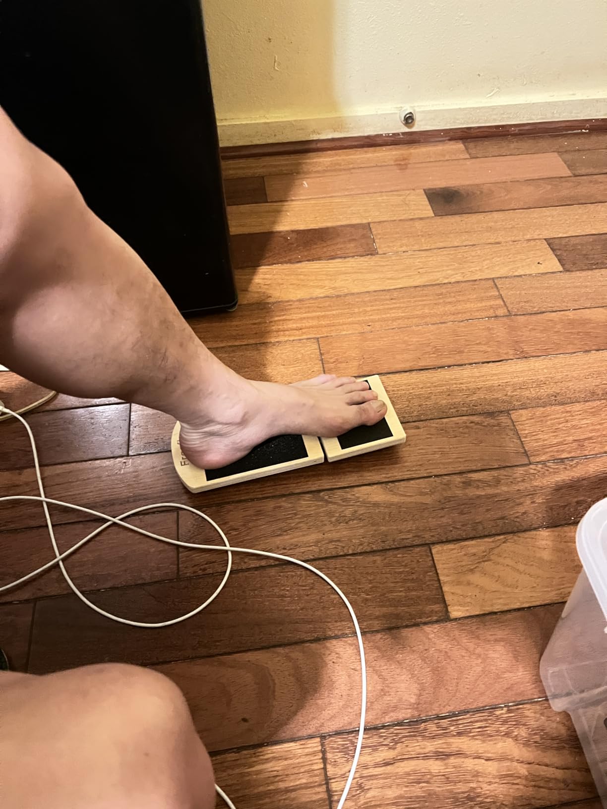 Balance Board for Ankle Strengthening & Physical Therapy - Adjustable Single Leg Board for Recovery from Sprains, Plantar Fasciitis | Stability Trainer with Video Guide and Carry Bag customer photo 1