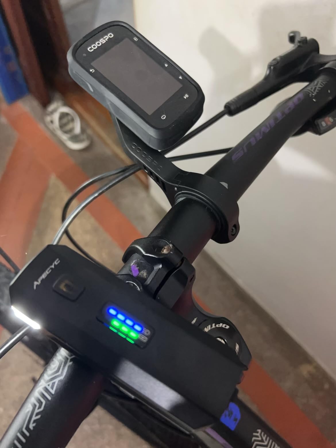 COOSPO Color Touchscreen GPS Bike Computer CS600, Wireless IPX7 Waterproof Cycling GPS Speedometer with Bluetooth/ANT+, Backlight Route Navigation customer photo 1