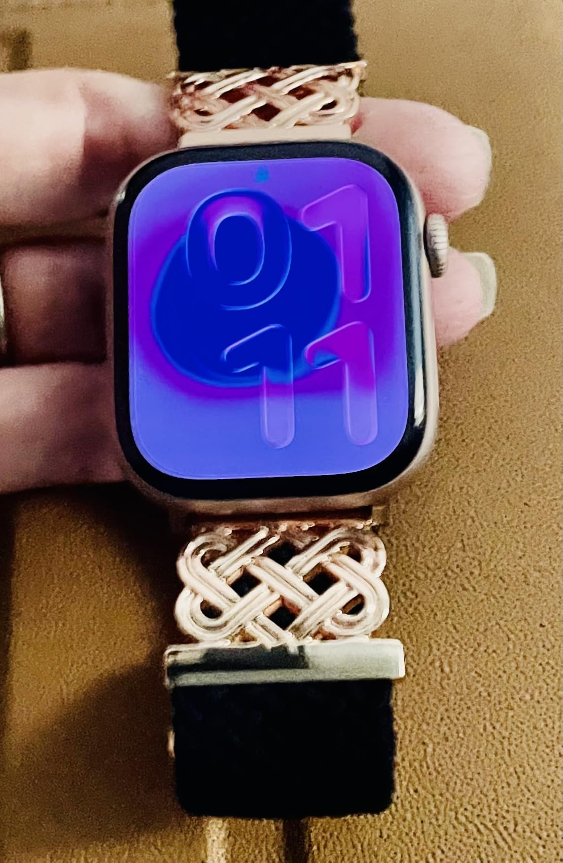 Apple Watch Series 11 [GPS 42mm] Smartwatch with Rose Gold Aluminum Case with Light Blush Sport Band - S/M. Sleep Score, Fitness Tracker, Health Monitoring, Always-On Display, Water Resistant customer photo 2