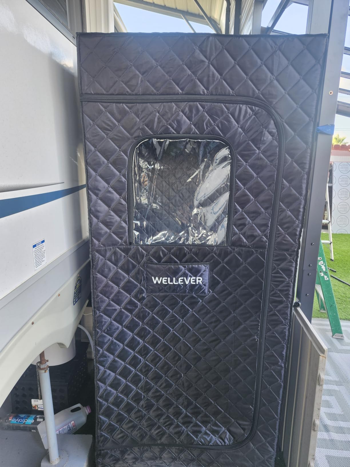 Upgraded Infrared Sauna Box for Relaxation, Portable Sauna for Home, Sauna Tent with 660nm Red Light Therapy, Quick Heating and Easy Setup, Personal Sauna with 2.5L/1000W Steamer customer photo 2