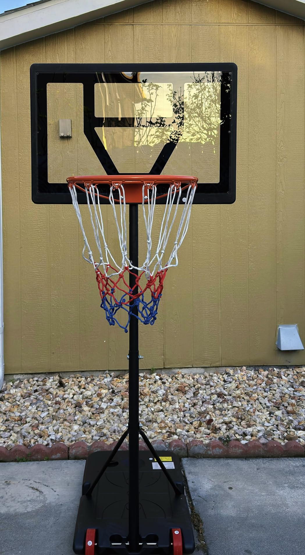 Kids Basketball Hoop Outdoor Height Adjustable 3-7 FT, Portable Basketball Goal System for Kids Youth Teens in Backyard/Driveway/Indoor, Shatterproof Backboard and Stable Base customer photo 2