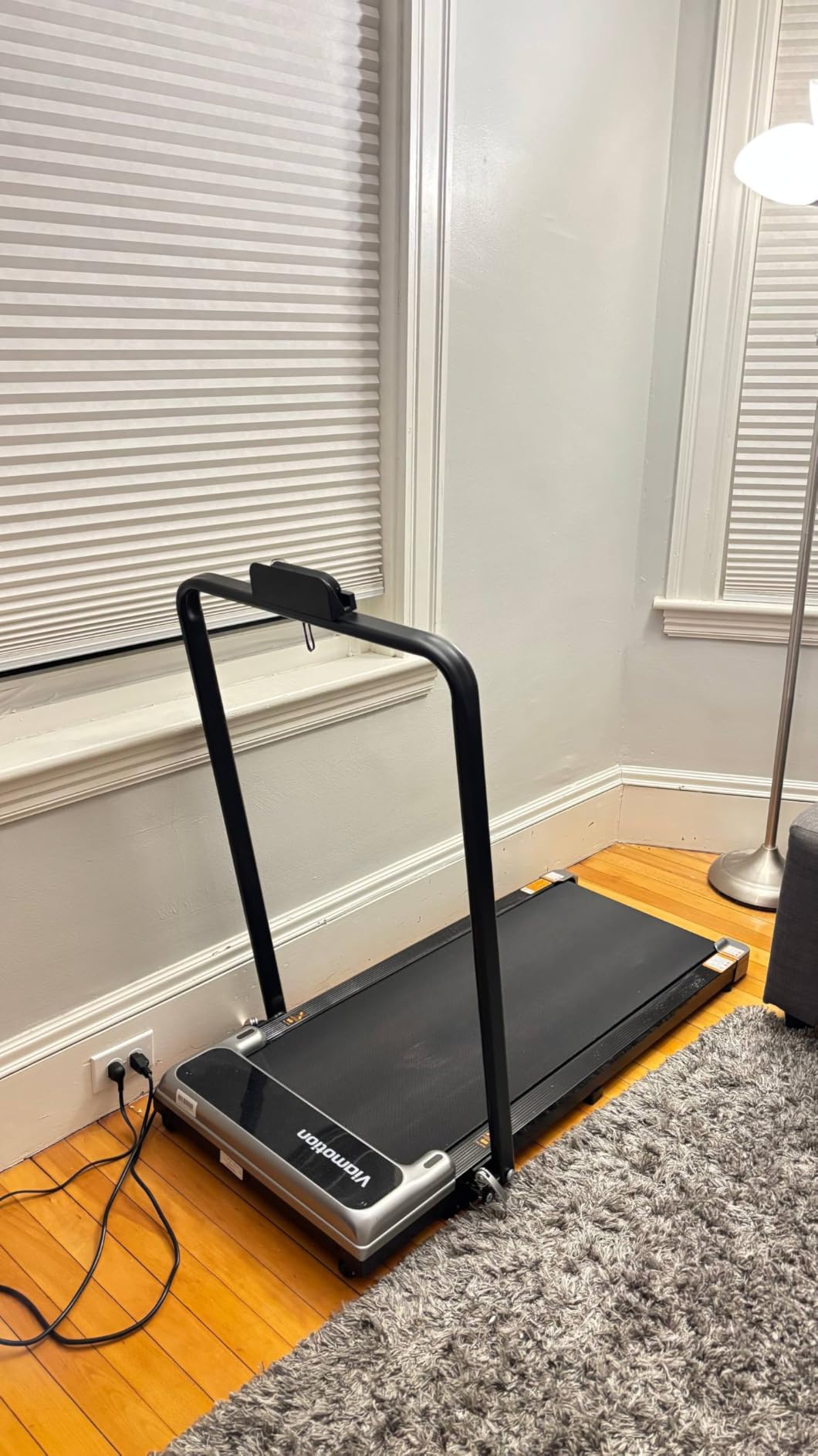 Walking Pad Treadmill for Home, Walking Pad with Incline and Handle Bar | Sturdy Foldable Handles Walking Pad with LED Display, Portable Quiet Under Desk Treadmills for small space at home office customer photo 2