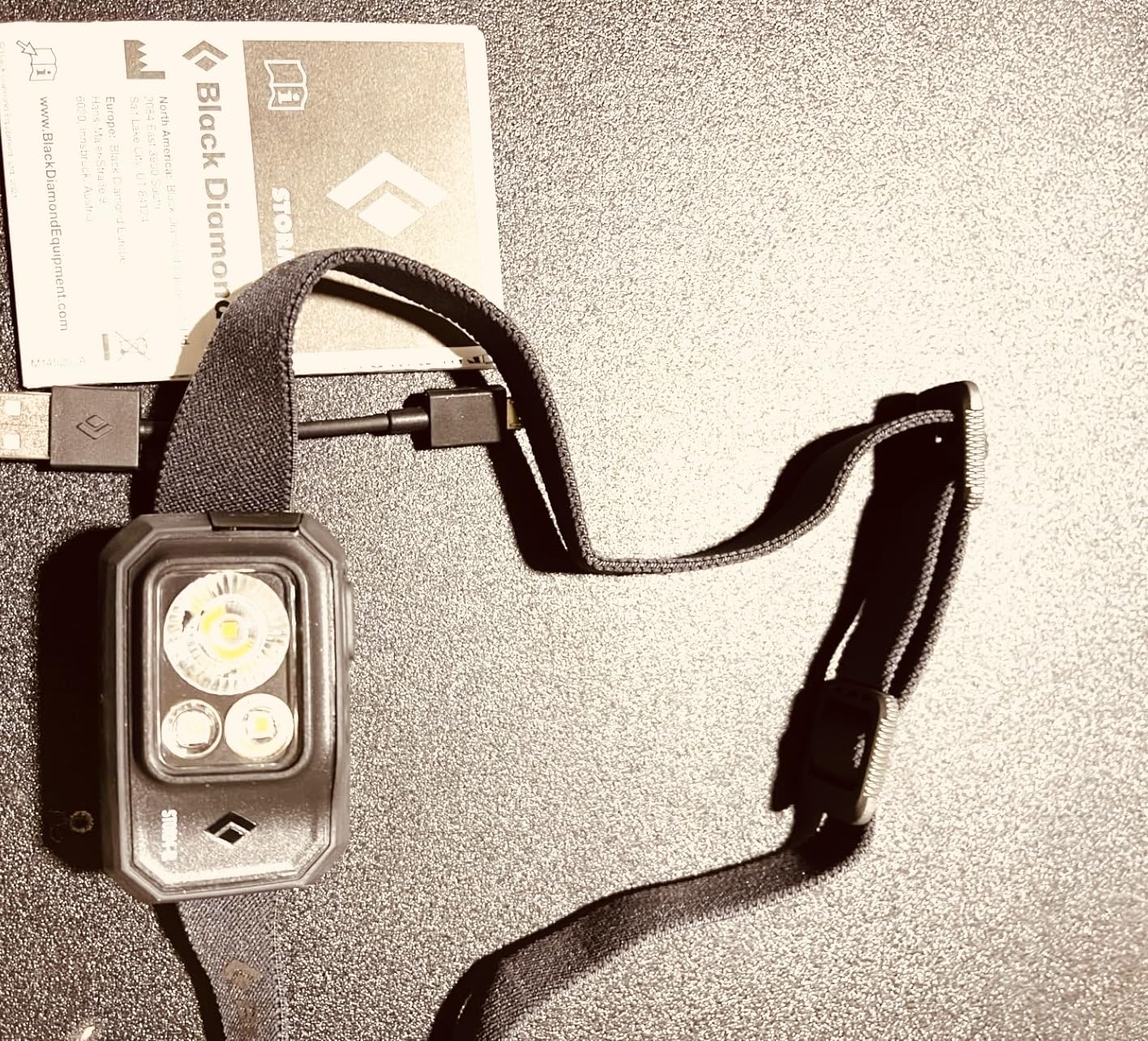 BLACK DIAMOND Storm 500-R Rechargeable Headlamp | 500 Lumens Brightness | Micro-USB Charging | Waterproof & Compact | Camping, Hiking, Running | BD Black customer photo 1