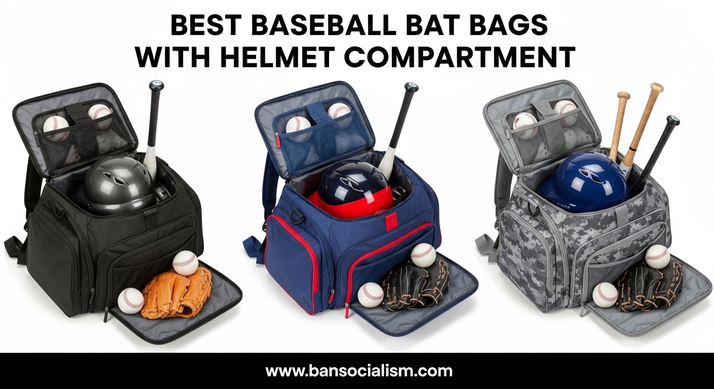 Best Baseball Bat Bags with Helmet Compartment