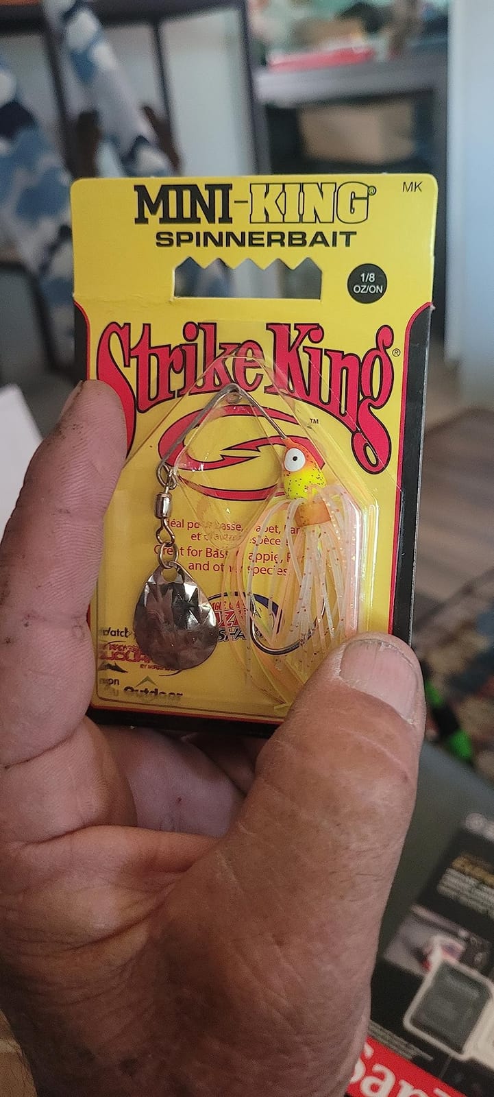 Strike King Mini-King Spinnerbait Fishing Lure, 1/8 oz, Durable Diamond Dust Head customer photo 2