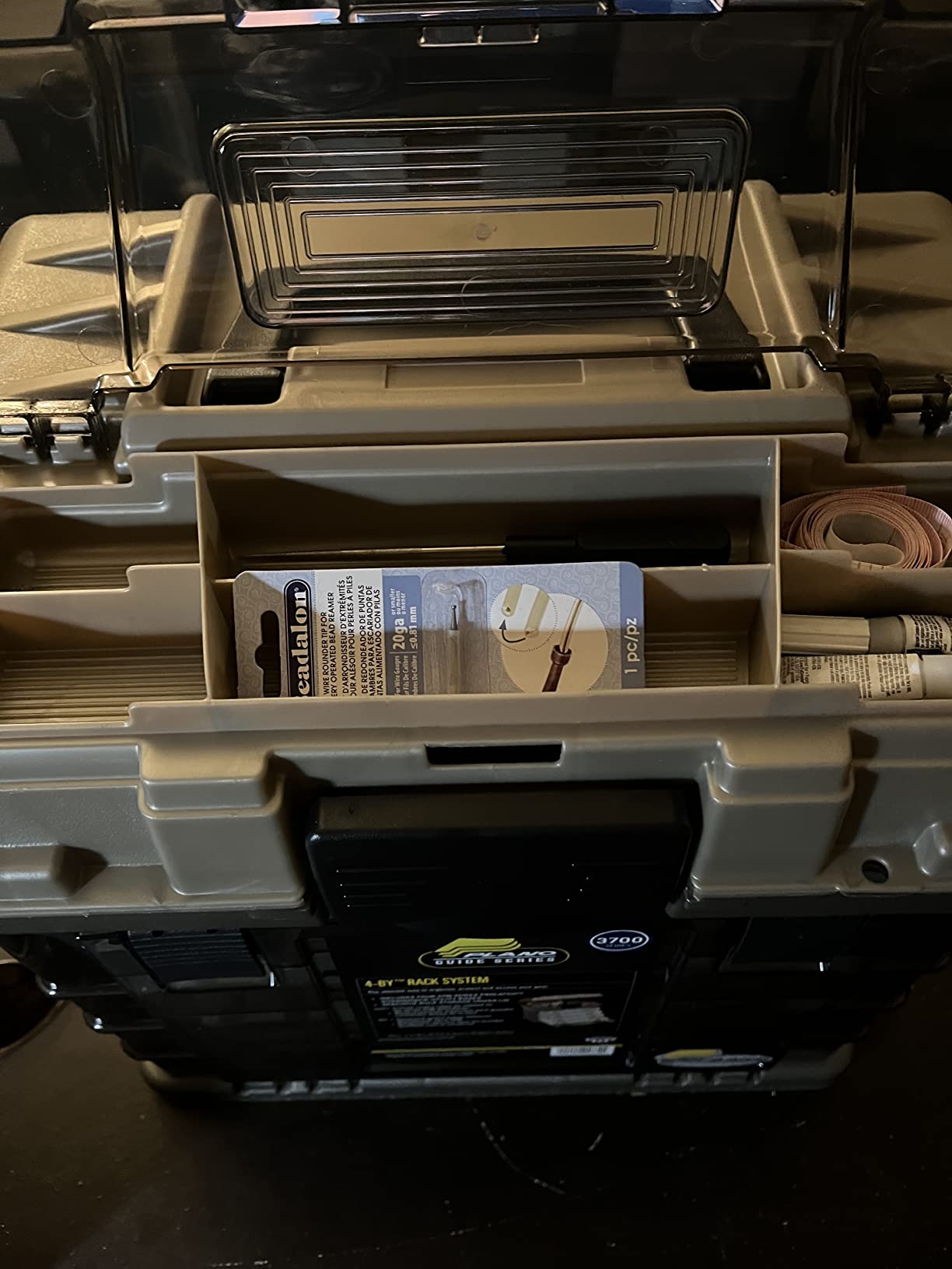 Plano Guide Series StowAway 4-By Rack System Tackle Box, Holds 4 3700 Utility Tackle Boxes, Quick-Access Top Storage with DuraView Lid, Durable Construction, Flexible, Adaptable Fishing Box customer photo 2