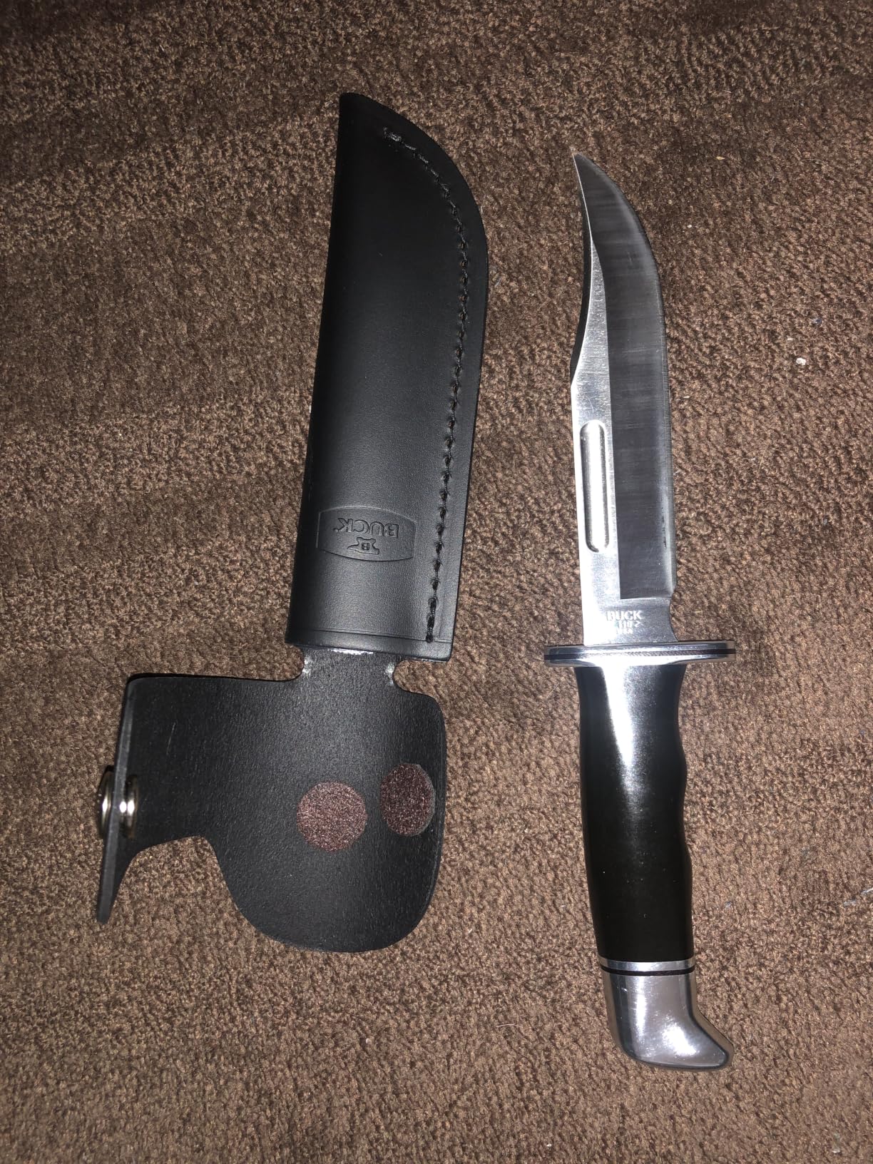 Buck Knives 119 Special Hunting Knife with Sheath, Phenolic Handle, 7.5 oz | Strong Full Tang Design, 6