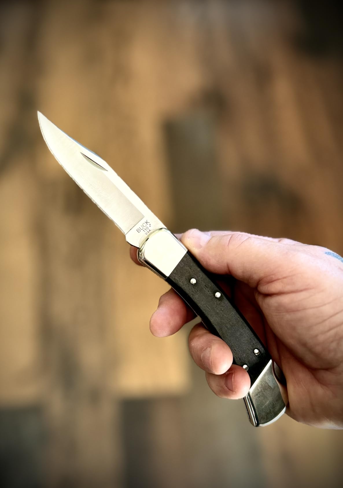 Buck Knives 110 Folding Hunter Knife, 3-3/4