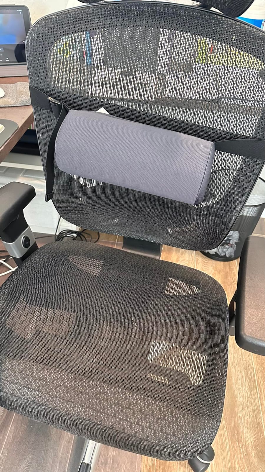 OPTP The Original McKenzie Lumbar Roll - Standard Density Low Back Support | Lumbar support for office chair & car seat back support cushion, the preferred lumbar pillow by physical therapists, USA made customer photo 2