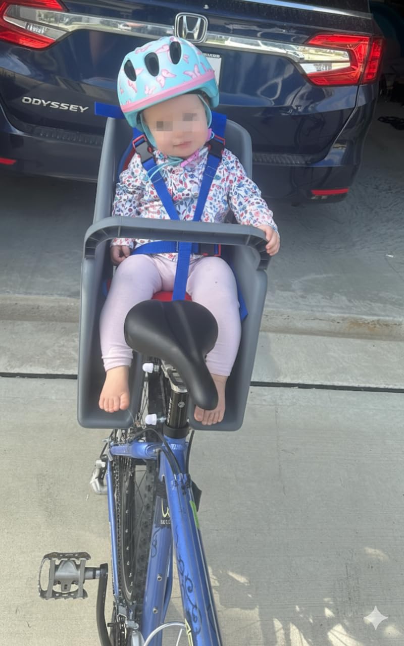 Bell Cocoon 300 Rear Mount Child Bike Seat - 5-Point Harness, Spoke Guard, Fits 26-27 in Bikes, Up to 40 lbs, Ages 1+ customer photo 1