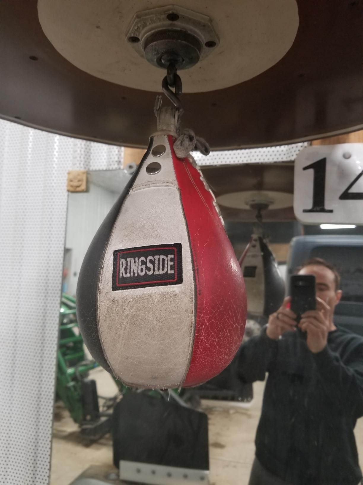 Ringside Boxing Speed Bag - Durable Leather Construction with Reinforced Triple-Stitched Seams and Heavy-Duty Attachment Loop,for Speed and Reflex Training customer photo 1