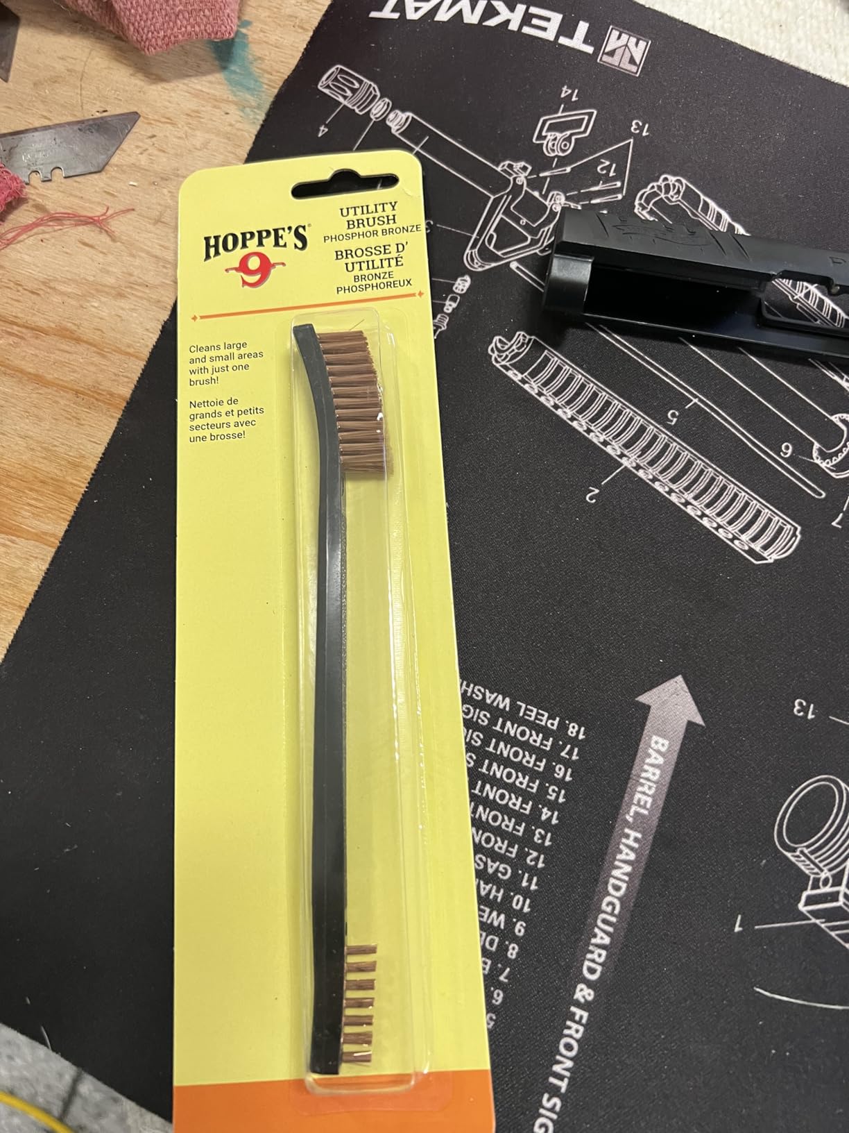 Hoppe's No. 9 Phosphor Bronze Utility Brush, Two Bristled Ends customer photo 1