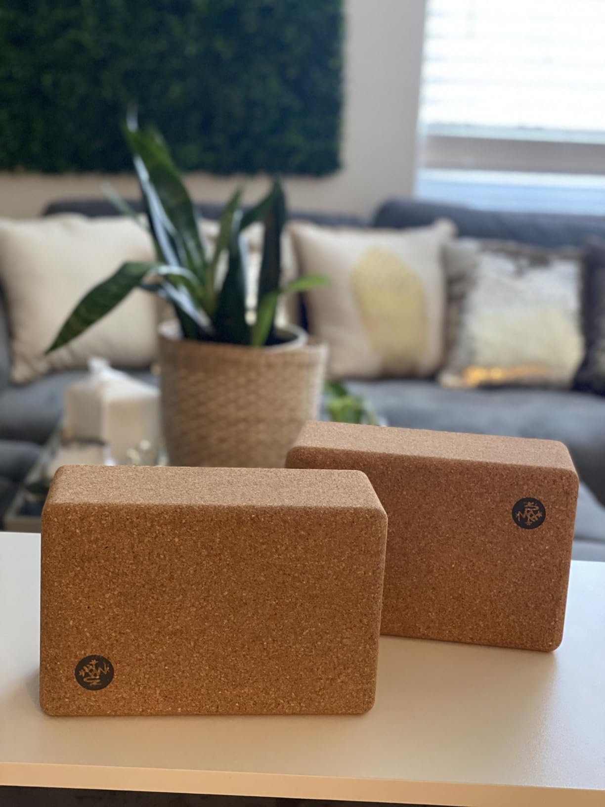 Manduka Yoga Block - Fine-Grain Block, Yoga Equipment, Home Gym Accessory, Pilates Tool, Lightweight for Travel, Extra Firm Workout Accessory with Comfortable Edges customer photo 1